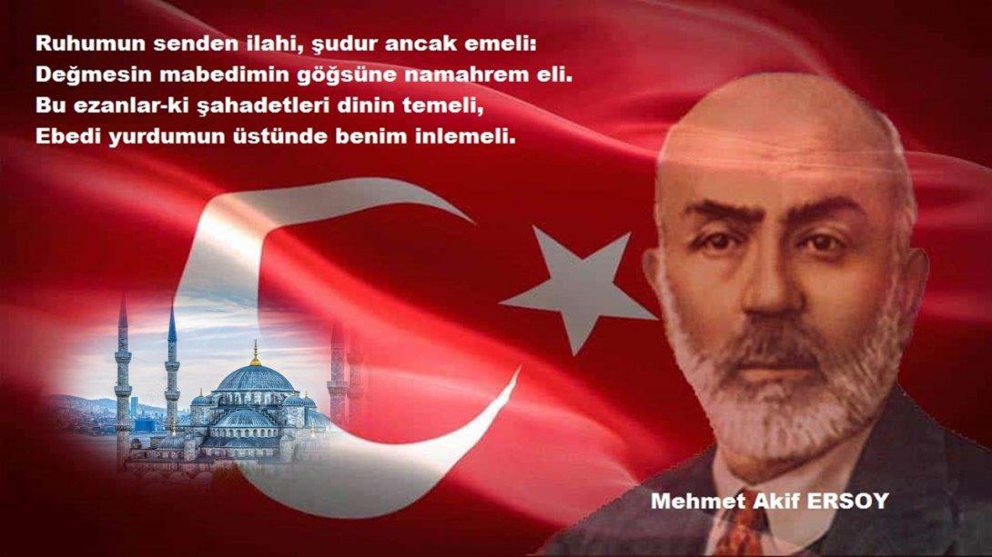 İstiklal Marşının Kabulü ve Mehmet Akif Ersoy´u Anma Günü