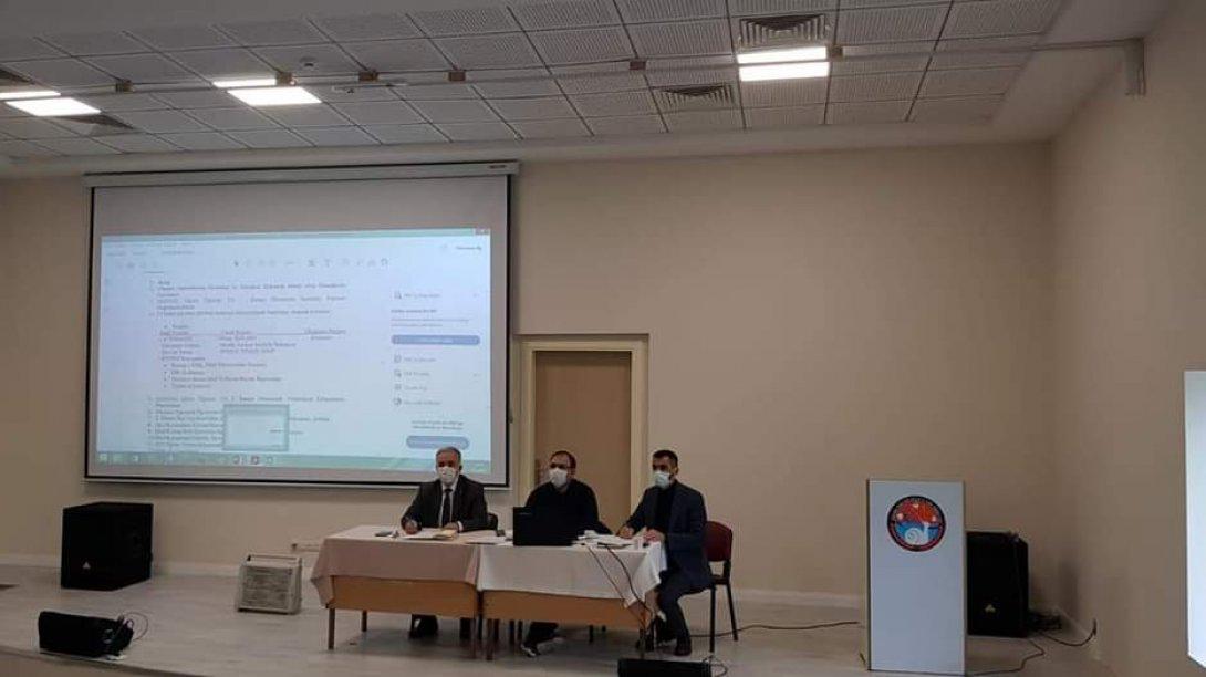 İlçe Milli Eğitim Müdürümüz Murat Çulfaz başkanlığında okul kurum müdürleri ile müdürler kurulu toplantısı yapıldı.