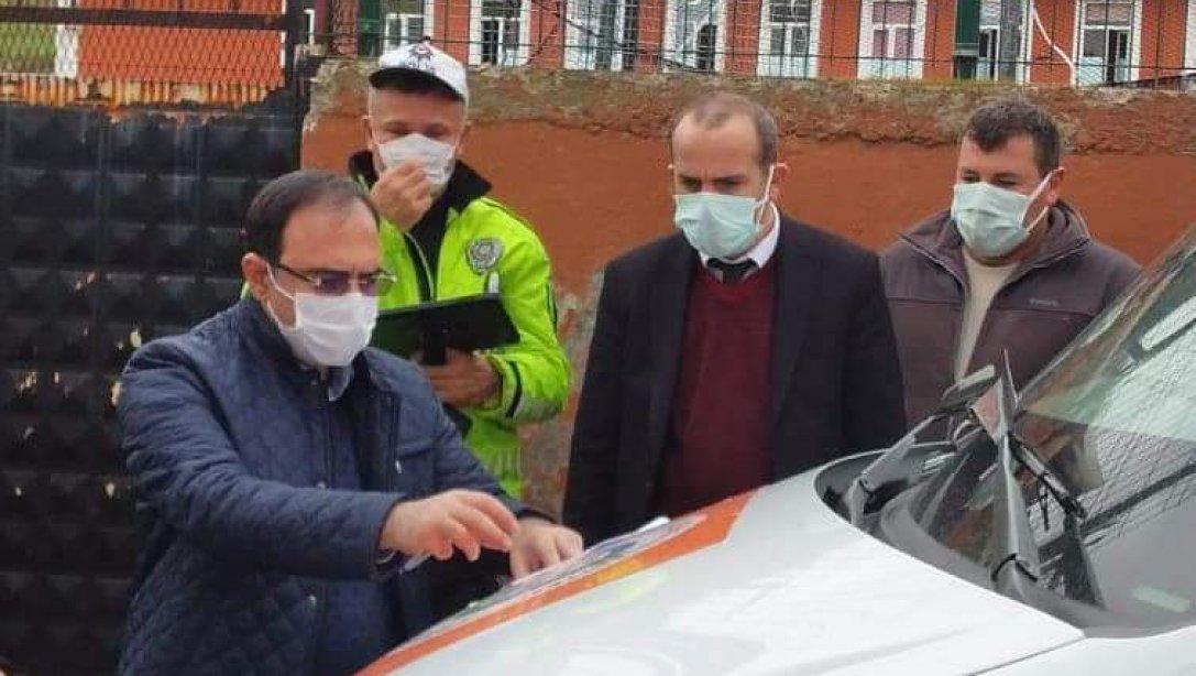 Şube müdürlerimiz Vedat Çetin ve Mustafa Eren başkanlığında taşıma komisyonumuz tarafından servis araçlarının denetimleri gerçekleştirildi.