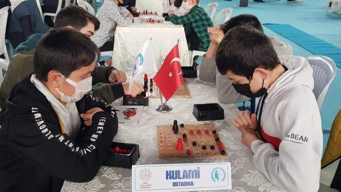 Türkiye Akıl ve Zeka Oyunları Turnuvası Ordu İl Finali Kulami oyunu yarışması