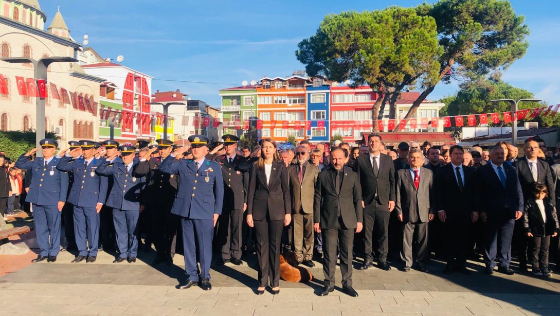 10 KASIM ATATÜRK'Ü ANMA GÜNÜ ÇELENK TÖRENİ GERÇEKLEŞTİ.